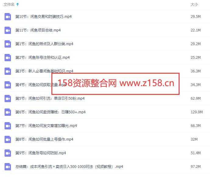 图片[1]-闲鱼项目引流卖货，日引100粉和日赚500+实战技巧视频教程-鸿昇发网课