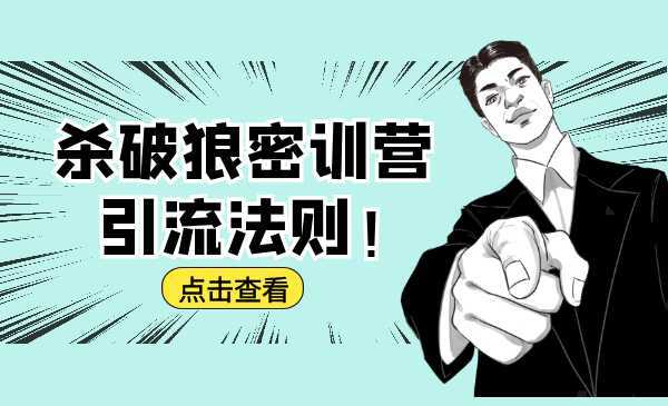 图片[1]-杀破狼密训营：B站霸屏引流的原理及方式+搭建赚钱的内容法则-鸿昇发网课