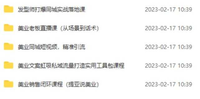 图片[2]-5套·美业短视频运营课从场景到话术·精准引流·吸金文案工具·销售闭环等-鸿昇发网课