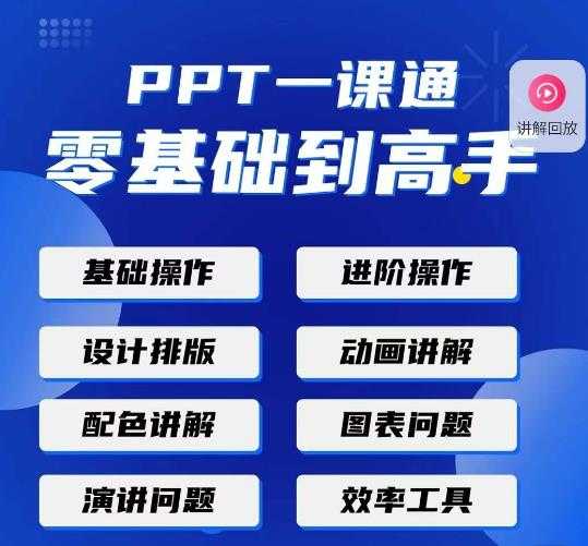 PPT·一课通·0基础到高手：通俗易懂快速掌握PPT的各种应用场合-鸿昇发网课