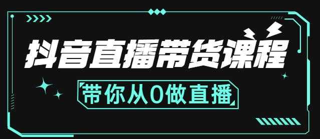 抖音直播带货课程：带你从0开始，学习主播、运营、中控分别要做什么-鸿昇发网课